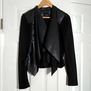 Edison Maisha ponte faux leather jacket